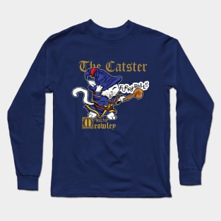 Fantasy Kittens Serie: the Catster - wizard cat, sorcerer, magic Long Sleeve T-Shirt